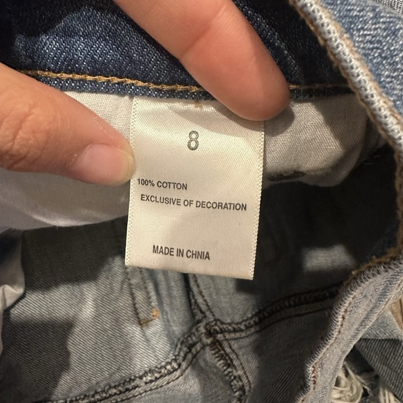 Ofluck Mom Jeans Womens 8 High Rise Distressed Light Blue - Picture 11 of 13